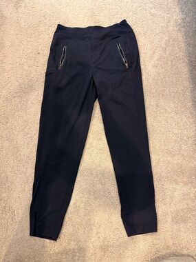 Athleta Black Track Joggers with Zip Pockets, size 4